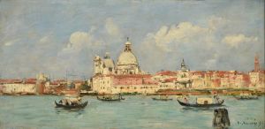 Venise. La douane et Notre-Dame-de-la-Salute