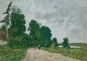 Chemin animé, bord de rivière