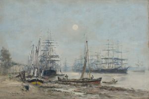 Bordeaux. Trois-Mâts dans le Port