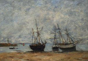 Portrieux, le port marée basse