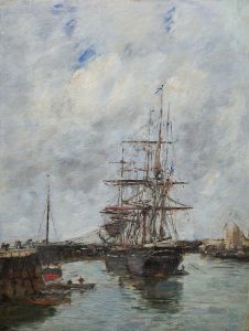 Trouville, Les jetées marée haute