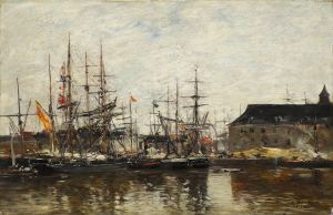 Anvers. Trois-mats à quai
