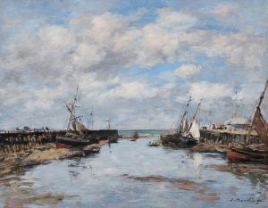 Trouville, les jetées, marée basse