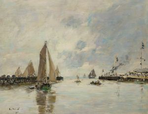Trouville, Les jetées, marée haute