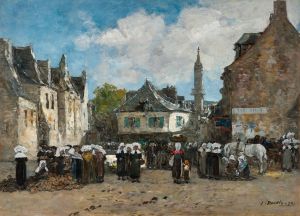 Un marché en Bretagne
