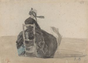 Seated Lady in Black, Trouville