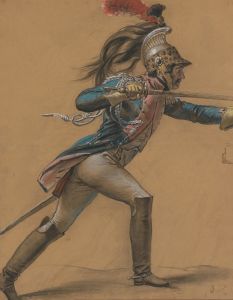 A French Dragoon, Study for ‘The Revolt of Cairo’