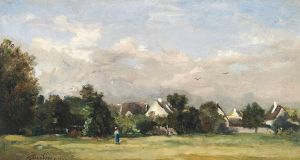 Paysanne Près D’un Village