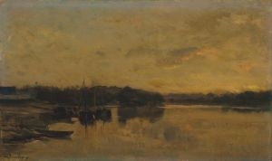 La rivière, le soir