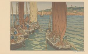 Vissersschepen varen uit Henri Rivière