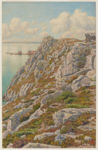 Falaises de l’Ile Vierge. Baie de Douarnenez. Morgat