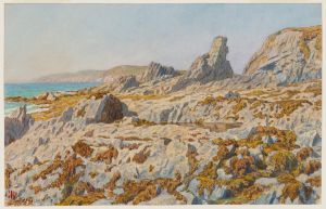 Grève de Pors Léonnec à marée basse. Morgat