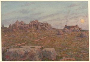 Lever de lune à Roc-Neven