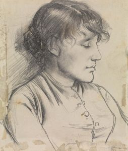 Portrait of a Woman with Closed Eyes