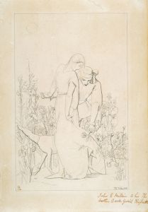 Lovers by a Rosebush