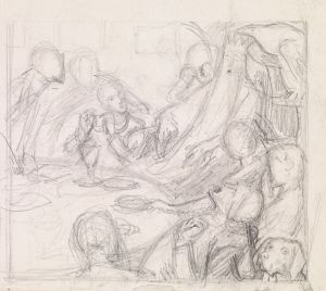 Tennyson’s The Day-Dream – Sketch of the King and Courtiers awakening the Revival