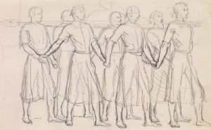 The Head of Bran by George Meredith – Study of Seven Princes carrying the Head of Bran
