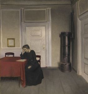 A Room in the Artist’s Home in Strandgade, Copenhagen, with the Artist’s Wife