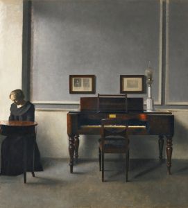 Ida In An Interior With Piano