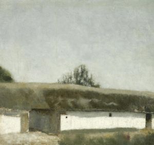 Landskab Med Bondegård
