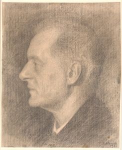 Portræt af Alfred Bramsen, profil mv