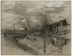 Fabrieksterrein langs vaart