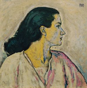 Frauenbildnis im Profil
