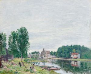 The Matrat Boatyard, Moret-Sur-Loing, Rainy Weather