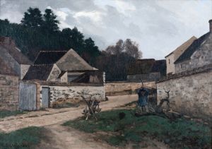 Rue de village à Marlotte
