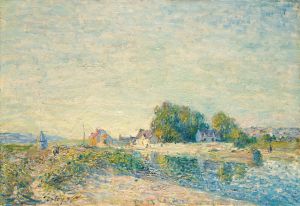 Le Barrage du canal du Loing à Saint-Mammès