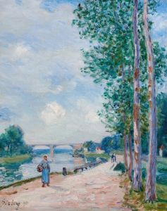 Les bords du Loing près de Moret