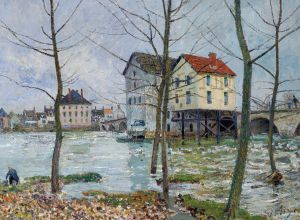 Les moulins de Moret–Hiver
