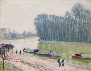 Péniches sur le Loing