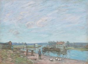 Les oies à Saint-Mammès