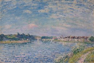 La Seine à Saint-Mammès, le soir