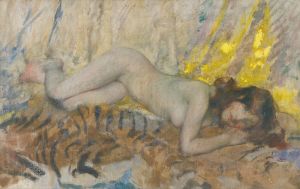 Nude On A Tiger Skin