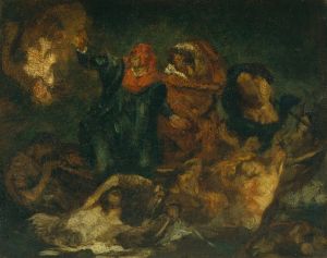 Copy after Delacroix’s ‘Bark of Dante’