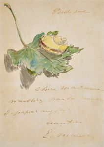 Letter Decorated with a Snail on a Leaf