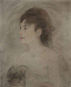 Jeune femme decolletté