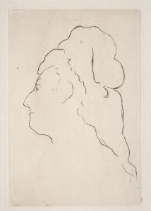 Profile of Eva Gonzalès turned to the left