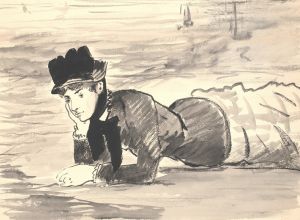 Woman Lying on the Beach. Annabel Lee