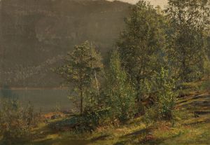 Morgenstemning. Terøen, Hardanger