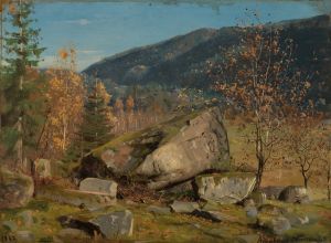 Høstdag. Bjelland, Mandal