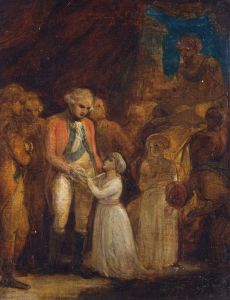 The Two Sons of Tipu Sahib, Sultan of Mysore, Being Handed over as Hostages to General Cornwallis