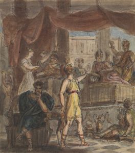Study of a Roman Banquet Scene