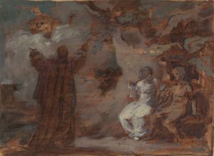 Prospero Conjuring a Masque for Ferdinand and Miranda