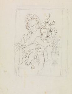 Study of a Woman and Child