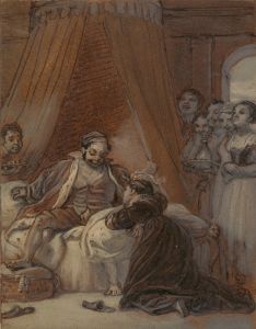 Christopher Sly and the Page, as His Wife