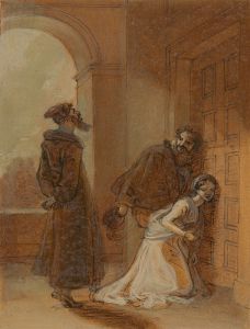 Feste, as Sir Topas, addressing Malvolio