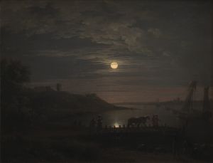 The Crossing over the Little Belt at Snoghøj. Moonrise